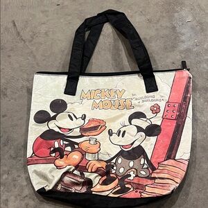 Disney Mickey Mouse Black and Cream Mini Bag